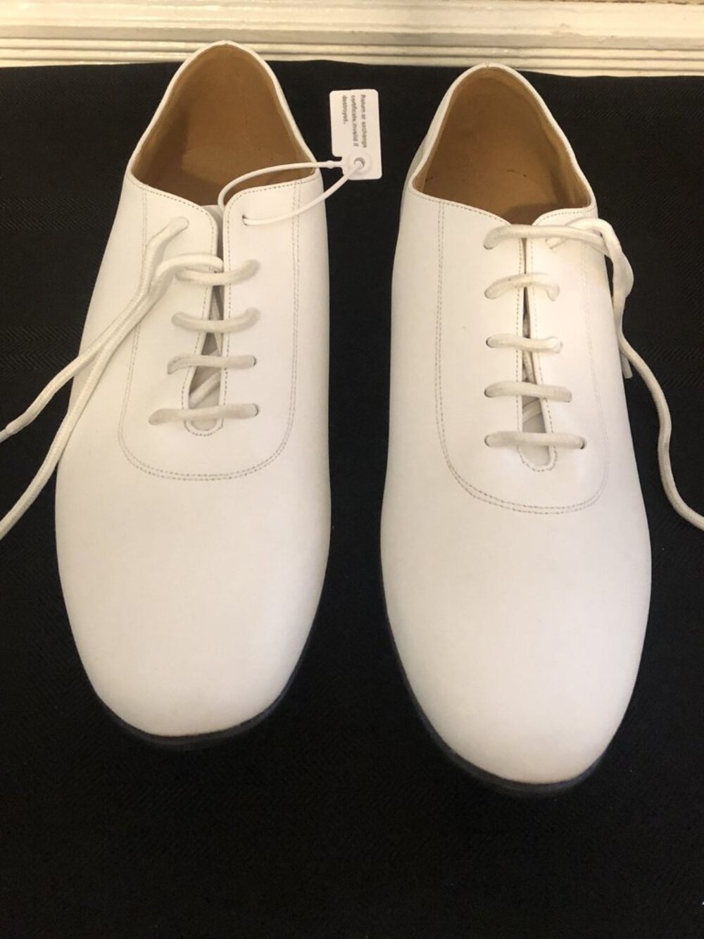 DanceandSway Mens White Dress Oxford Ballroom Dance Shoes Sz 11 EU 43